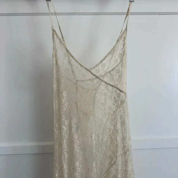 NWT Free People “A Little Lace” Sheer Nightgown - Picture 6 of 8